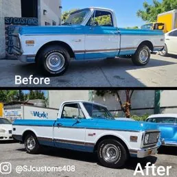 SJ Customs work — custom sedan build